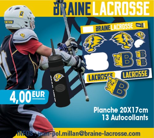 Braine Lacrosse merchandising stickers 2016 | © Braine Lacrosse Club ASBL Braine Lacrosse merchandising stickers 2016 | © Braine Lacrosse Club ASBL