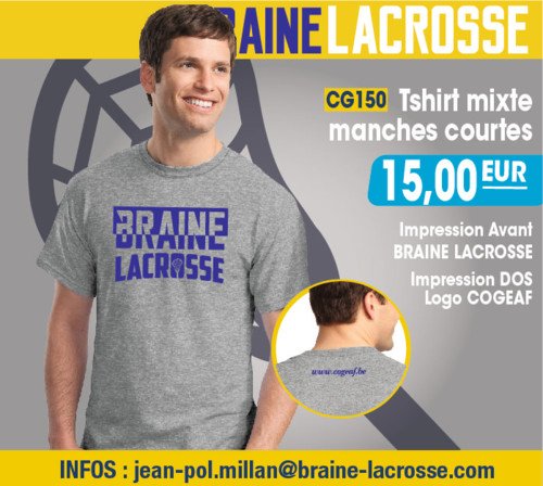 Braine Lacrosse merchandising t-shirts mixes 2016 | © Braine Lacrosse Club ASBL Braine Lacrosse merchandising t-shirts mixes 2016 | © Braine Lacrosse Club ASBL